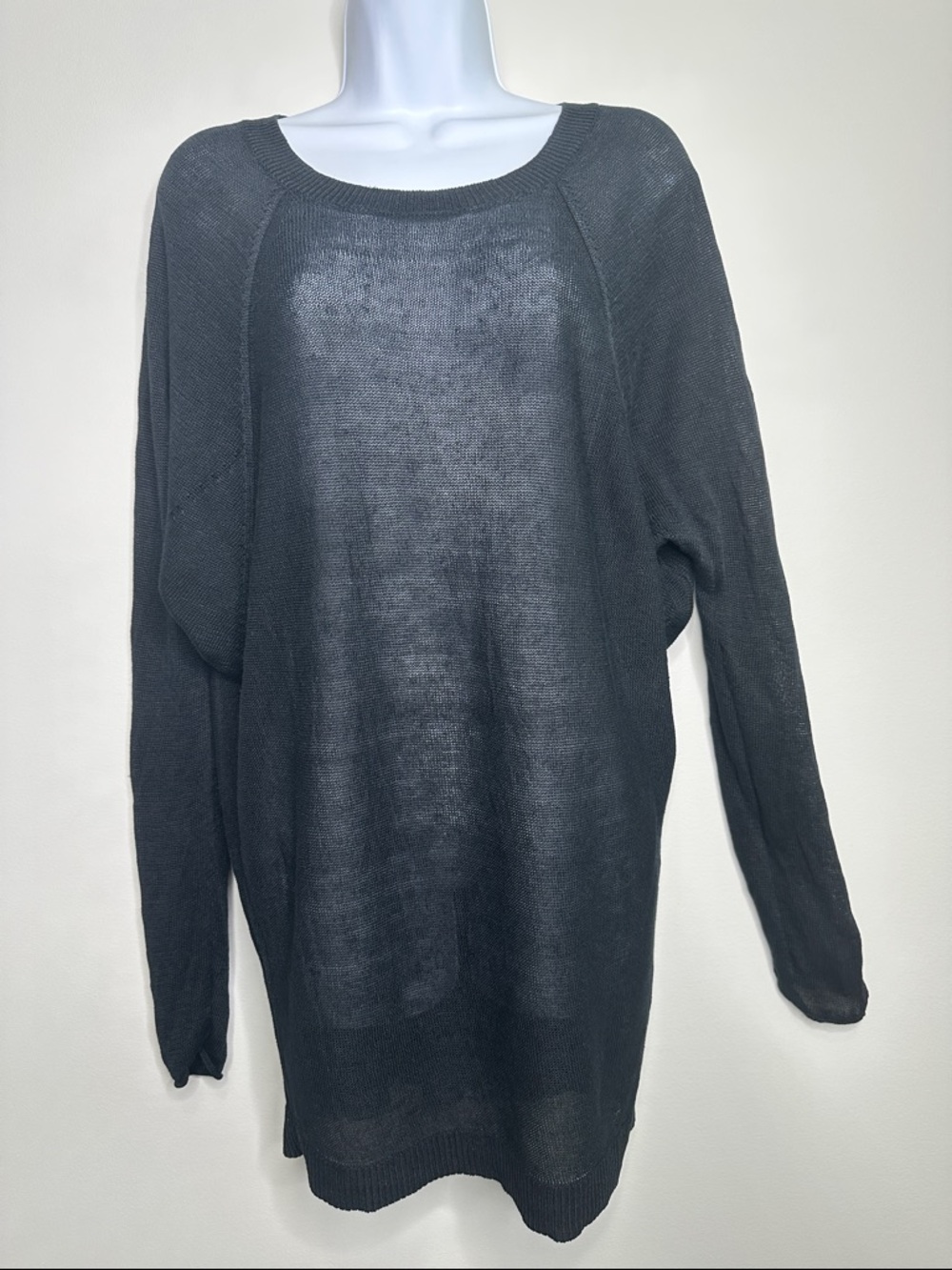 Vince Scoop Neck Lightweight Open Weave Long Sleeve Sweater size Medium